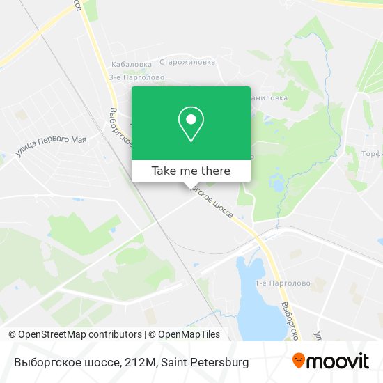 Выборгское шоссе, 212М map