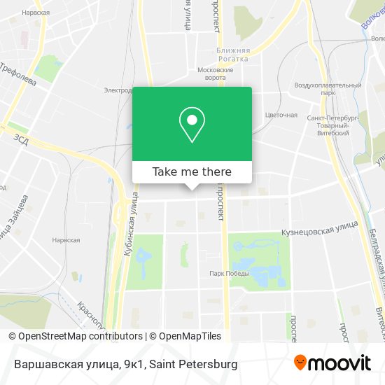 Варшавская улица, 9к1 map