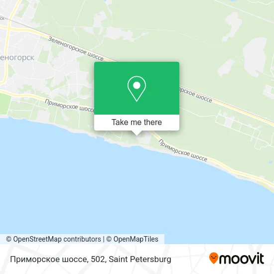 Приморское шоссе, 502 map