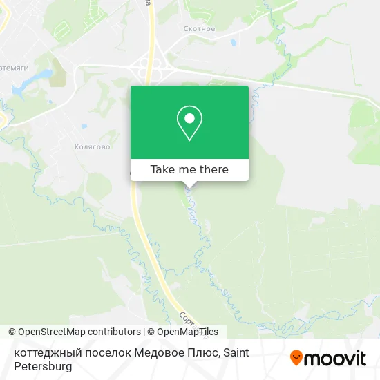 коттеджный поселок Медовое Плюс map