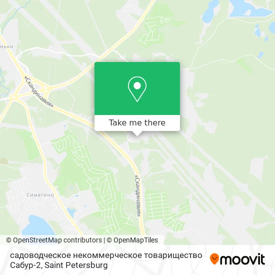 садоводческое некоммерческое товарищество Сабур-2 map