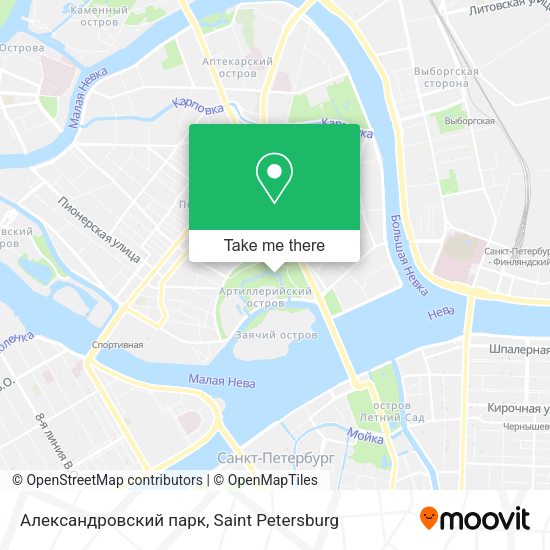 Александровский парк map
