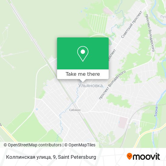 Колпинская улица, 9 map
