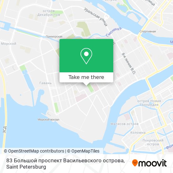 83 Большой проспект Васильевского острова map