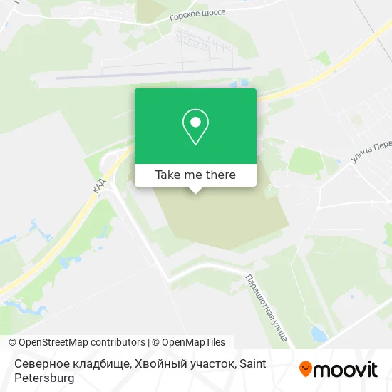 Северное кладбище, Хвойный участок map