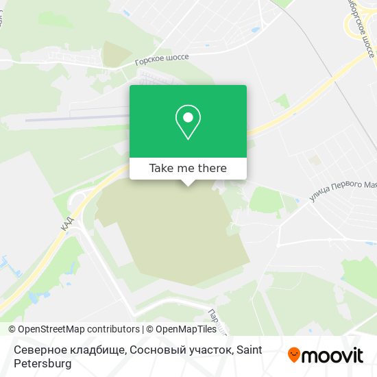 Северное кладбище, Сосновый участок map