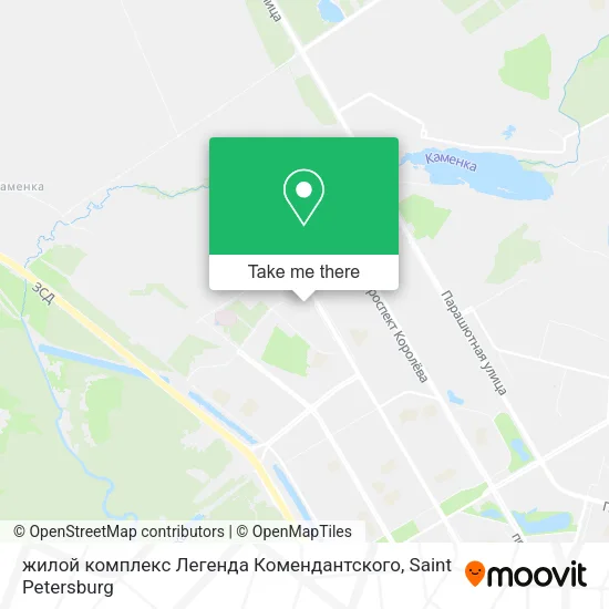 жилой комплекс Легенда Комендантского map