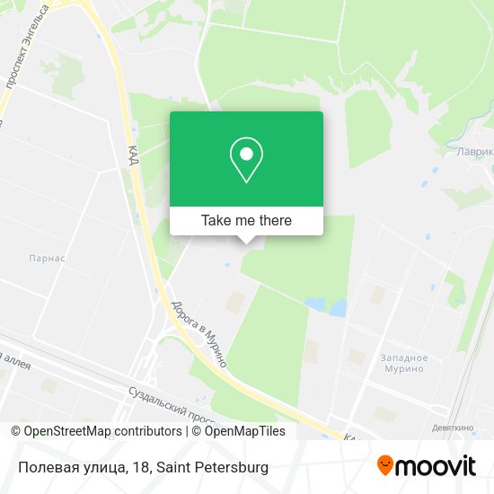 Полевая улица, 18 map