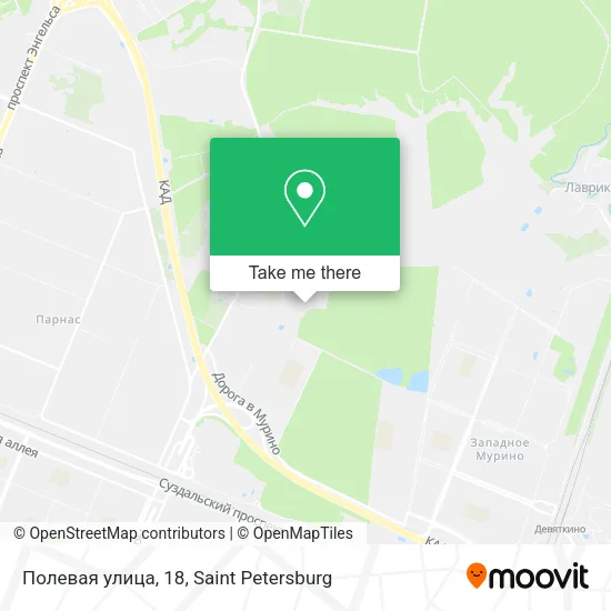 Полевая улица, 18 map