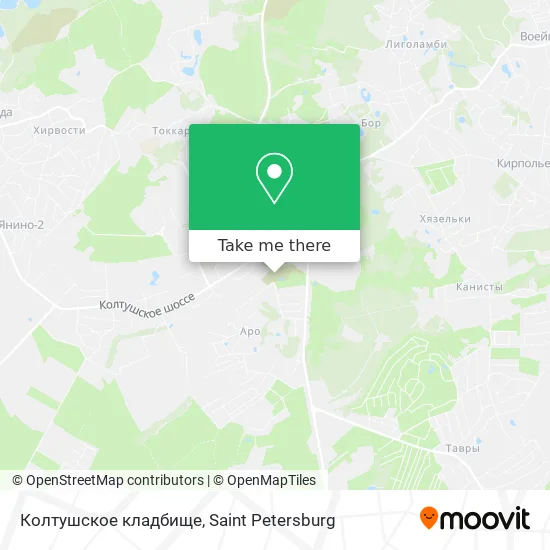 Колтушское кладбище map