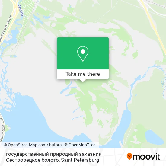 государственный природный заказник Сестрорецкое болото map