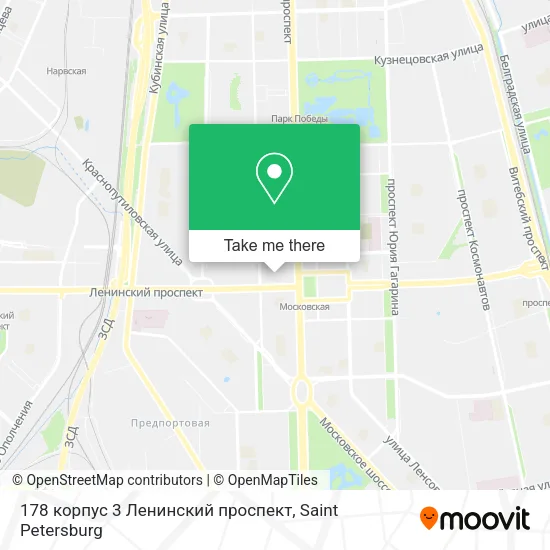 178 корпус 3 Ленинский проспект map