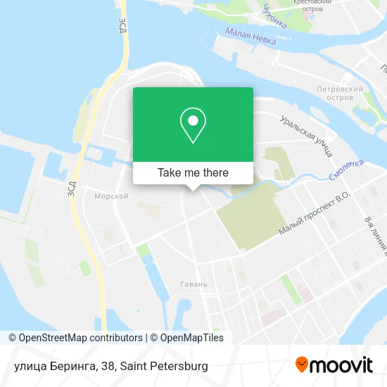 улица Беринга, 38 map
