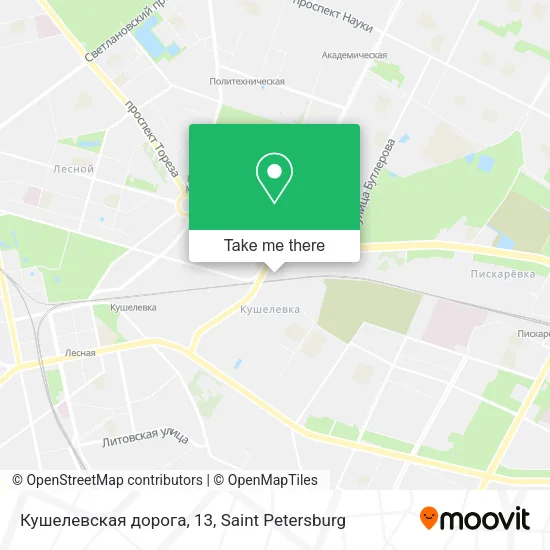 Кушелевская дорога, 13 map