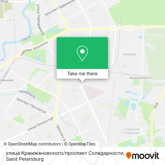 улица Кржижановского / проспект Солидарности map