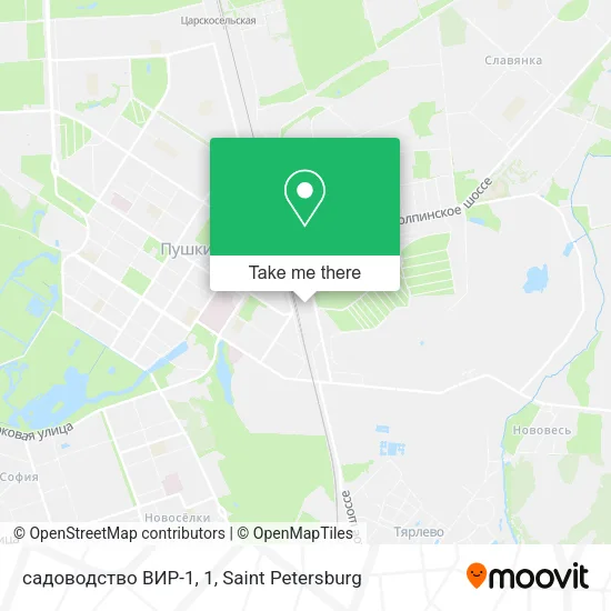 садоводство ВИР-1, 1 map