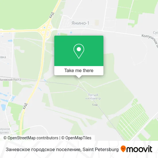 Заневское городское поселение map
