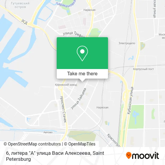 6, литера "А" улица Васи Алексеева map