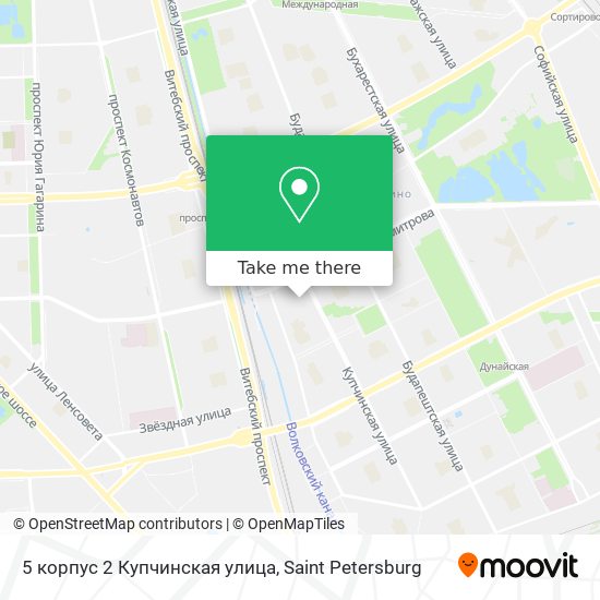 5 корпус 2 Купчинская улица map