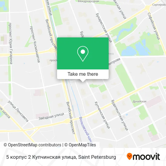 5 корпус 2 Купчинская улица map