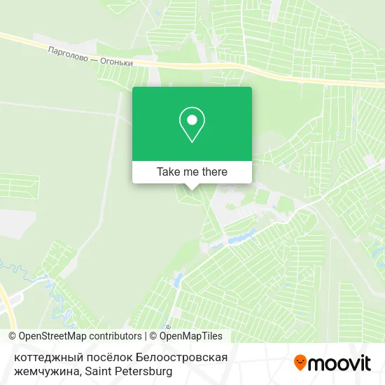 коттеджный посёлок Белоостровская жемчужина map