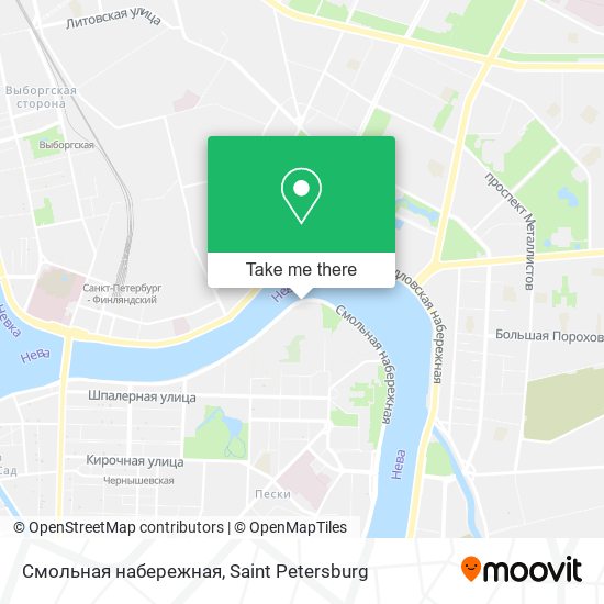 Смольная набережная map