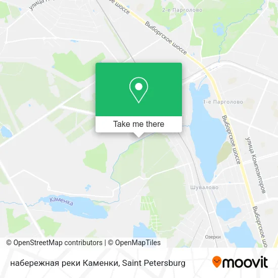 набережная реки Каменки map