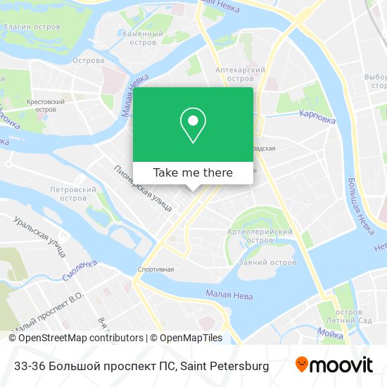 33-36 Большой проспект ПС map