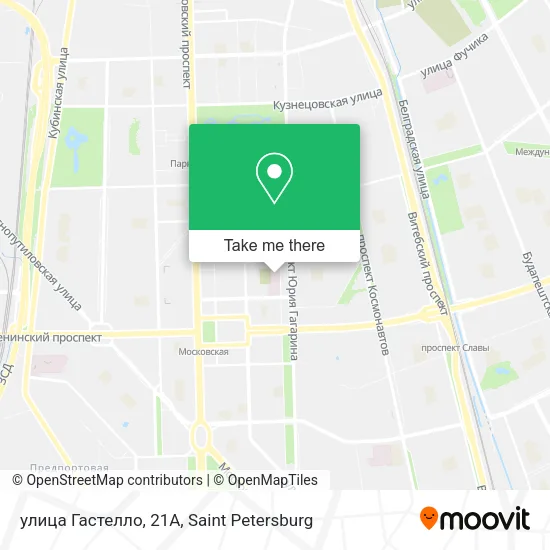 улица Гастелло, 21А map