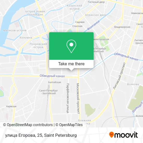 улица Егорова, 25 map