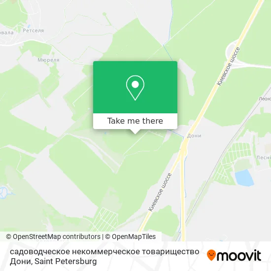 садоводческое некоммерческое товарищество Дони map
