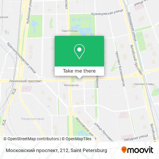 Московский проспект, 212 map