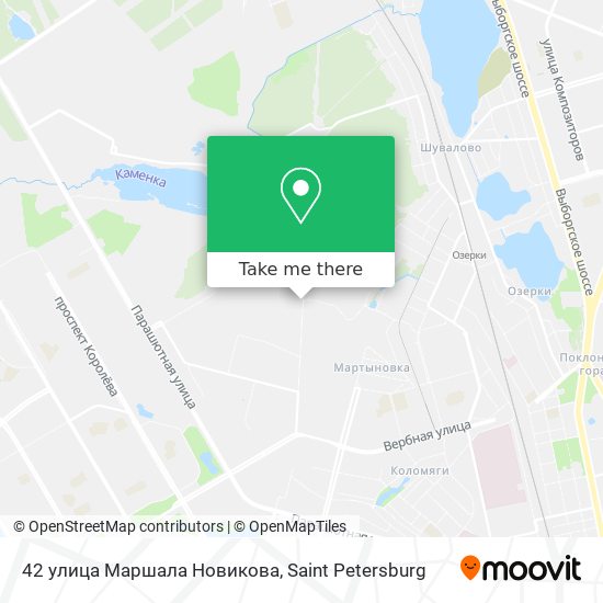 42 улица Маршала Новикова map