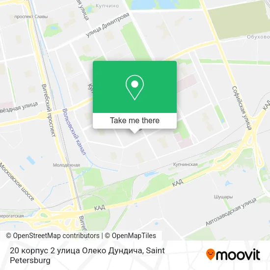 20 корпус 2 улица Олеко Дундича map