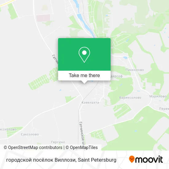 городской посёлок Виллози map