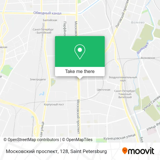 Московский проспект, 128 map