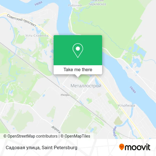 Садовая улица map