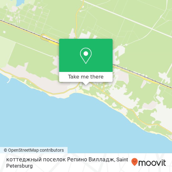 коттеджный поселок Репино Вилладж map