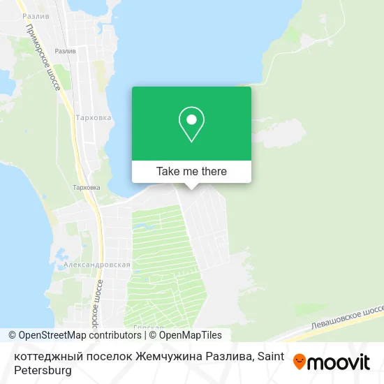 коттеджный поселок Жемчужина Разлива map