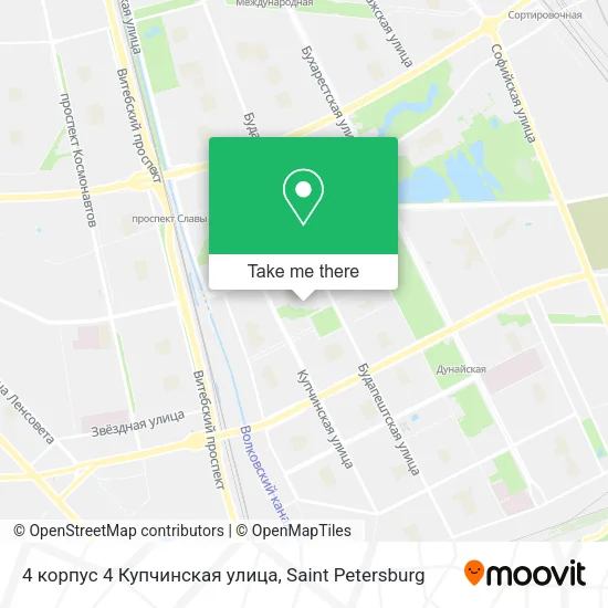 4 корпус 4 Купчинская улица map