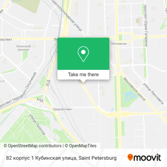 82 корпус 1 Кубинская улица map