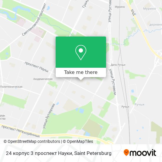 24 корпус 3 проспект Науки map