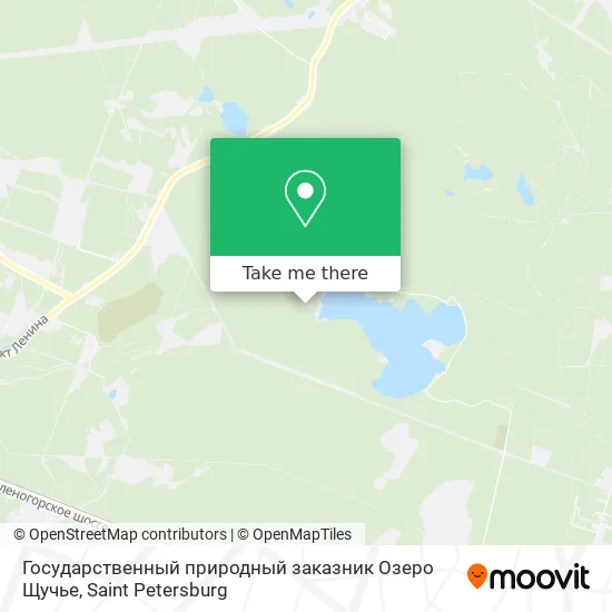 Государственный природный заказник Озеро Щучье map