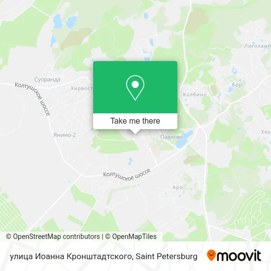 улица Иоанна Кронштадтского map