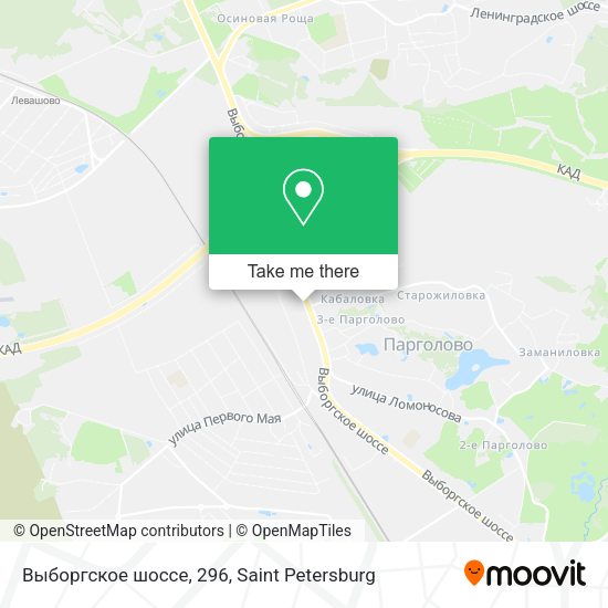 Выборгское шоссе, 296 map