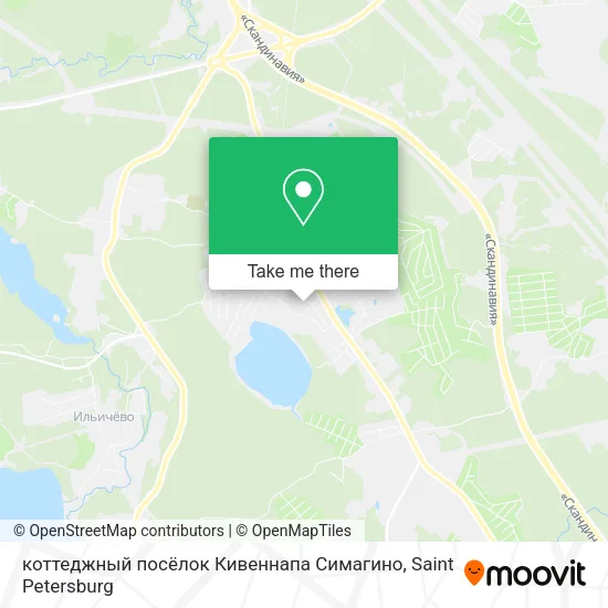 коттеджный посёлок Кивеннапа Симагино map