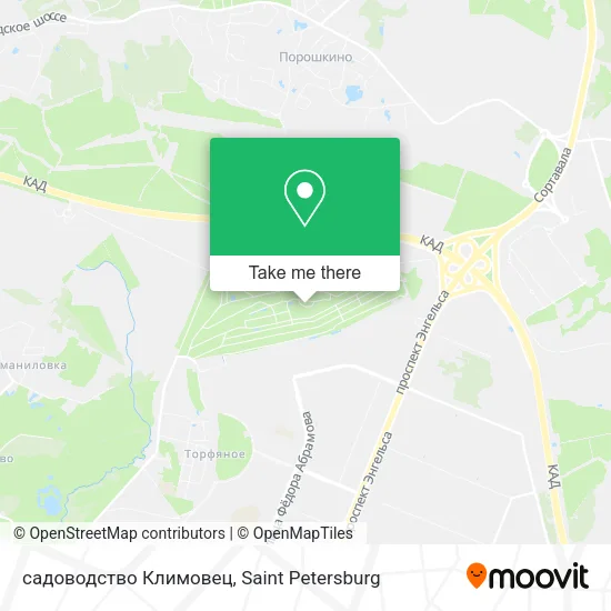 садоводство Климовец map