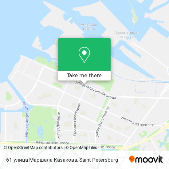 61 улица Маршала Казакова map