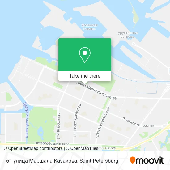61 улица Маршала Казакова map