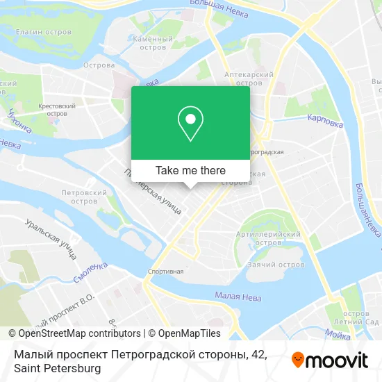 Малый проспект Петроградской стороны, 42 map